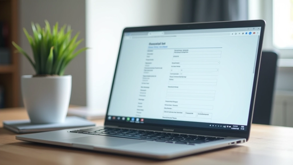 Écran d'ordinateur affichant un formulaire de demande d'aide CAF rempli correctement