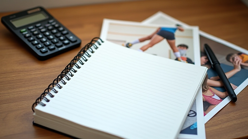 Tableau récapitulatif montrant les différents types de coûts pour les activités enfants avec calculatrice et stylo